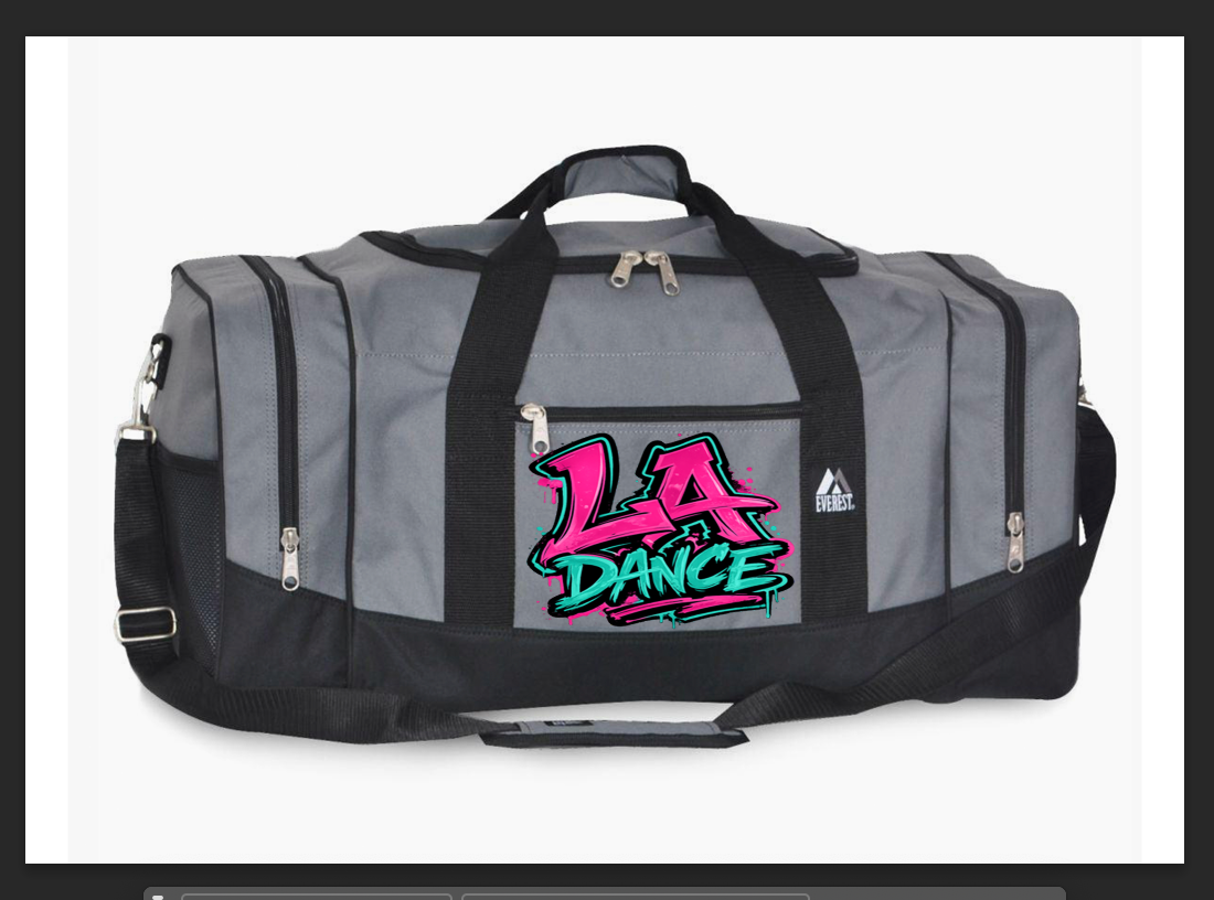 Personalized LA Dance Duffle Bag