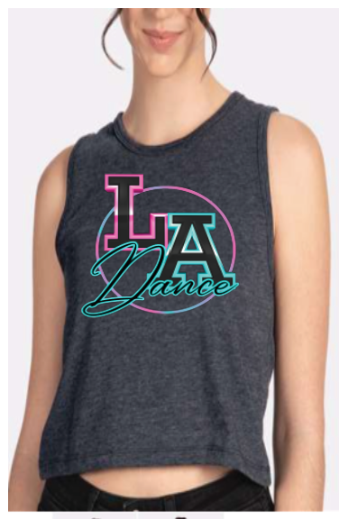 Next Level Women's/Girl's Charcoal Crop Top Tank