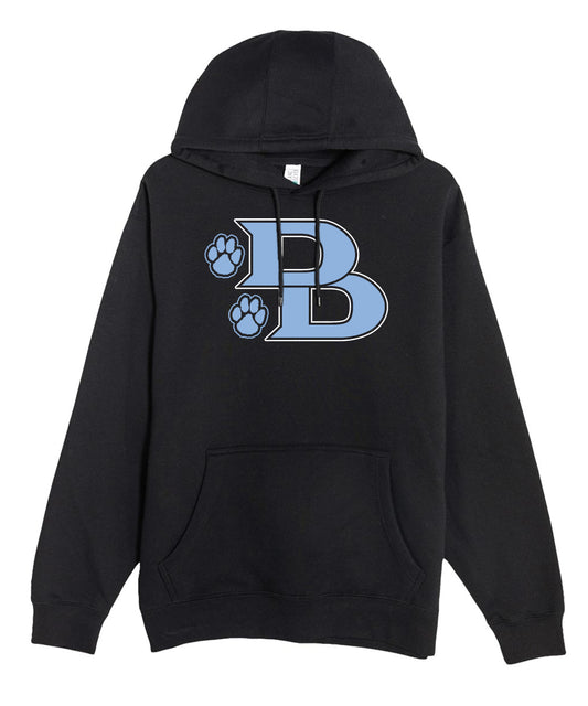 DD logo Black Hooded Sweatshirt